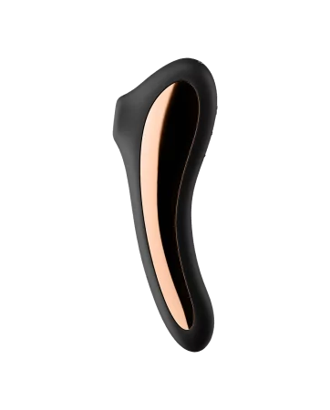 2 in 1 Stimolatore clitorideo e vibratore connesso USB nero Dual Kiss Satisfyer - CC597797