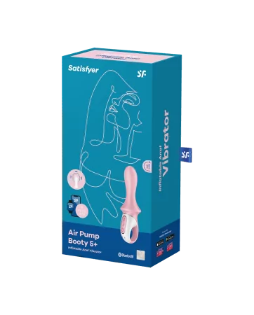 Vibrierendes aufblasbares anales Spielzeug in Rosa, USB Air Pump Booty 5 Satisfyer - CC597803