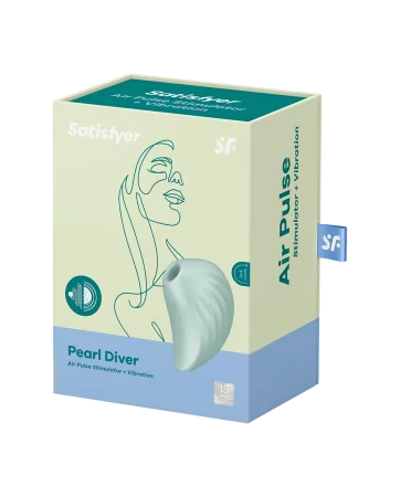 Estimulador de clitóris USB Pearl Diver Satisfyer - CC597787