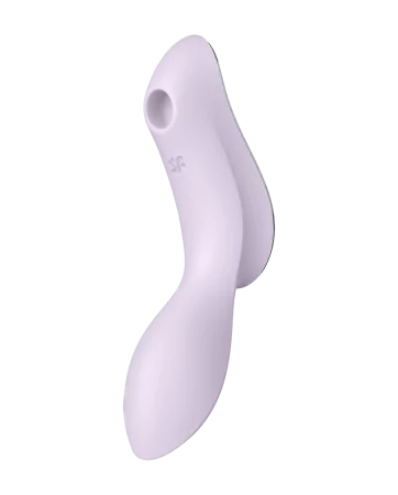 2 in 1 USB purple Curvy Trinity 2 Vibrator and Clitoris Stimulator Satisfyer - CC597788