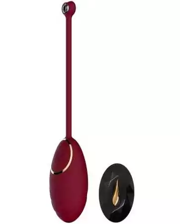 Red vibrating egg with USB remote control - DAISYRED