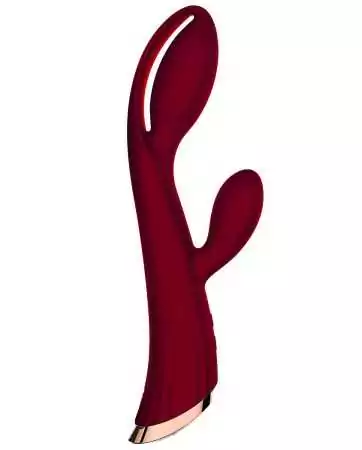 Vibratore rosso con stimolatore del clitoride LRIS USB - LRISRED