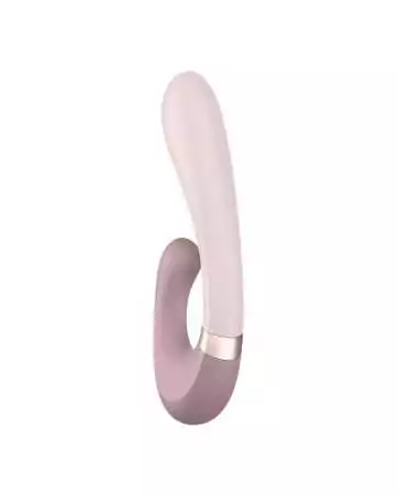 Vibromasseur für den G-Punkt mit beheizbarem USB-angeschlossenen Klitorisstimulator in Violett Heat Wave Satisfyer - CC597777