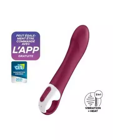 Heated USB connected red Big Heat Vibrator Satisfyer - CC597784
