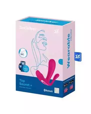 3 em 1 Vibrador e estimulador clitoriano rosa conectado Top Secret Satisfyer - CC597755