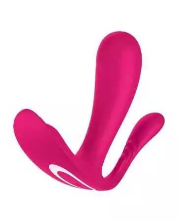 3 in 1 Vibratore e stimolatore clitorideo rosa connesso Top Secret Satisfyer - CC597755