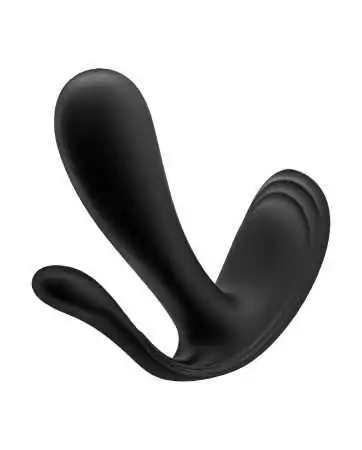 3 em 1 Vibrador e estimulador clitoriano preto conectado Top Secret Satisfyer - CC597754