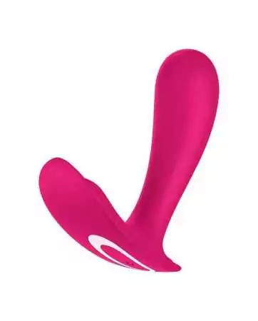 2 in 1 Vibratore e stimolatore clitorideo rosa connesso Top Secret Satisfyer - CC597753