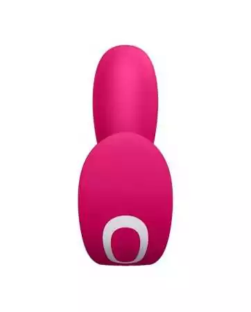 2 em 1 Vibrador e estimulador clitoriano rosa conectado Top Secret Satisfyer - CC597753