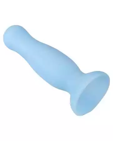 Suction cup anal plug in pastel blue, size M - A-001-M-BLU