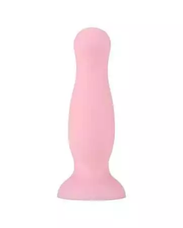 Plug anal ventouse rose pastel taille M - A-001-M-PNK