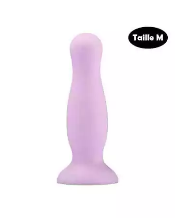 Pastel purple medium-sized suction cup anal plug - A-001-M-PUR