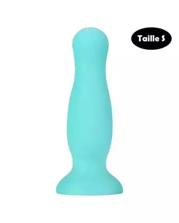 Pastel green suction cup anal plug size S - A-001-S-GRN