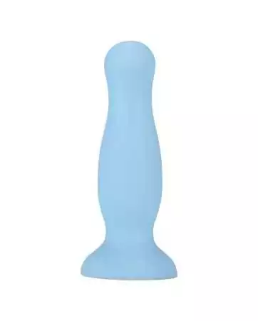 Plug anale con ventosa blu pastello taglia S - A-001-S-BLU
