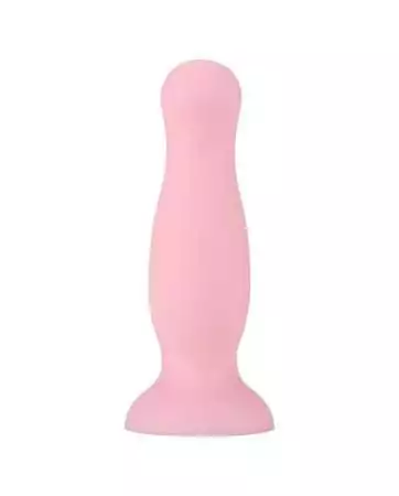 Plug anale con ventosa rosa pastello taglia S - A-001-S-PNK