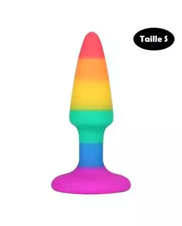 Multicolored small size anal plug - A-032-RAI-S