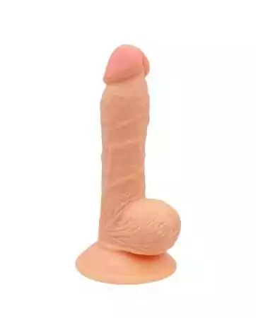 Realistic suction cup dildo with flesh-colored testicles - YOJ-125