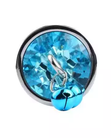 Plug de bijuteria em alumínio azul com sinos Tamanho M - RY-002-A-ZB