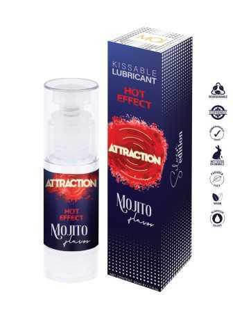 Kissable lubricant Hot Effect Mojito - Attraction19870oralove