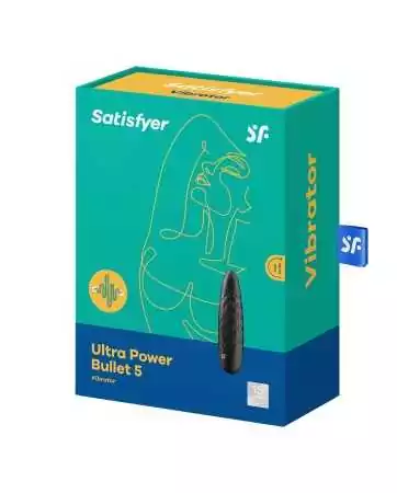 Black USB Ultra Power Bullet 5 Vibrator - CC597738 Satisfyer