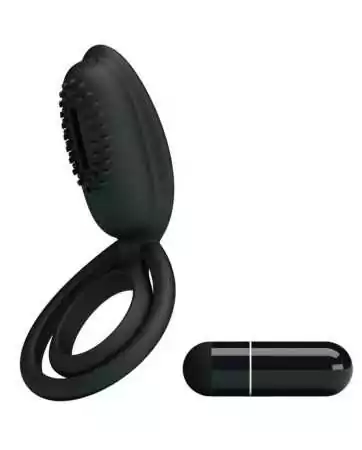 Vibrating silicone cockring with clitoral stimulator Esther - CC592166