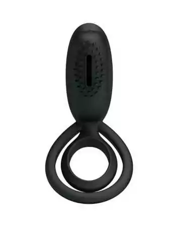 Anel peniano vibratório de silicone com estimulador clitoriano Esther - CC592166