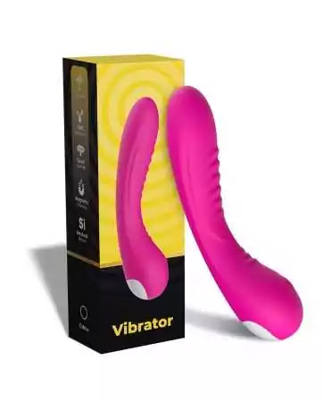 Gebogener Vibrator mit 9 Vibrationsmodi in Rosa - USK-V01PNK