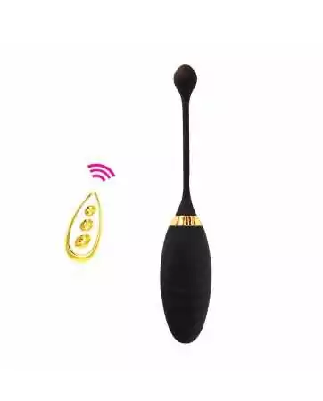 Black vibrating egg with 10 vibration modes and 6 speeds per mode - TOD-076BLK