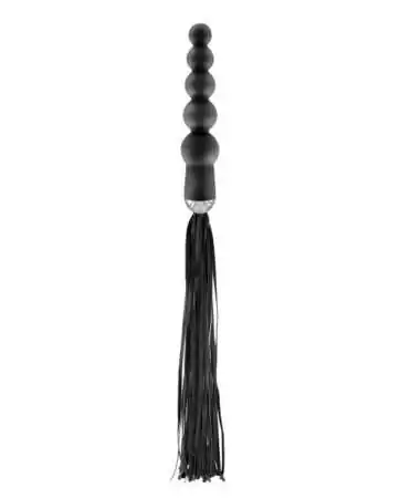 Black anal bead flogger Fetish Tentation with handle - CC570402