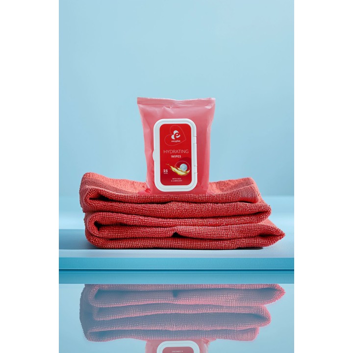 25 lingettes hydratantes avec lubrifiant et huiles - EasyGlide