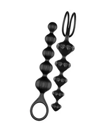 Set of 2 black Love Beads rosaries Satisfyer - CC597111