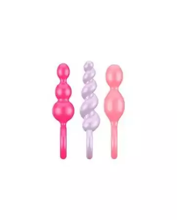 Set mit 3 Satisfyer Plugs in der Farbe Booty Call - CC597160