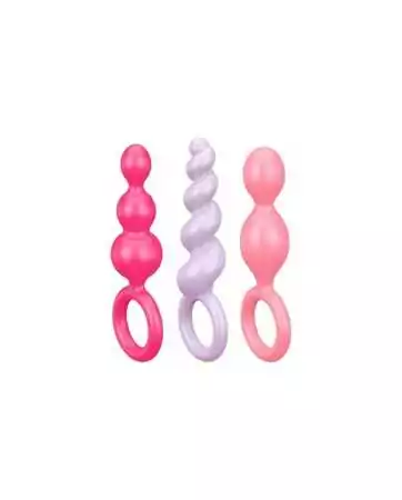 Set of 3 Satisfyer plugs in Booty Call color - CC597160