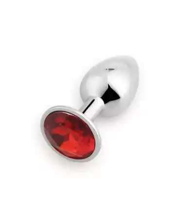Aluminum plug jewel in red - Medium - RY-002RED