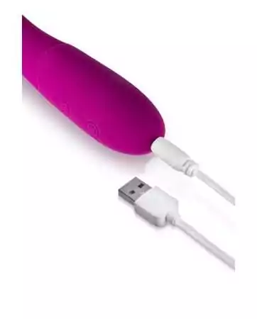 Vibrador rabbit Becca rosa USB com estimulador de glande, 10 programas - CC531061