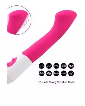 Flat head pink G-spot vibrator - CR-BOZ015PNK