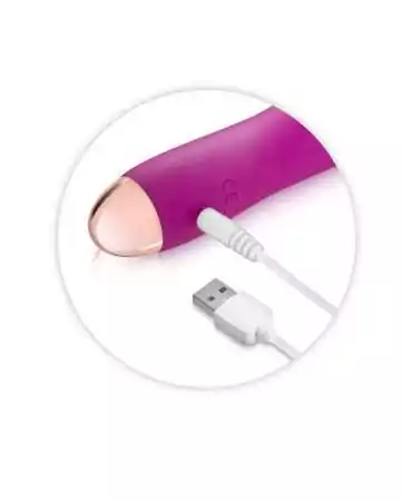 Smooth pink 7-speed USB vibrator - CC5740160050