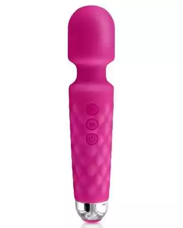 Massageador vibratório wand rosa 20 velocidades USB - CC5310500050
