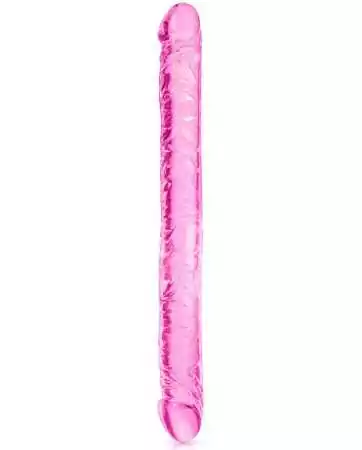 Dildo duplo de gelatina rosa 34cm - CC5701341050