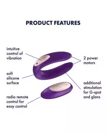 Couple's stimulator Satisfyer Partner Plus remote control - CC597128