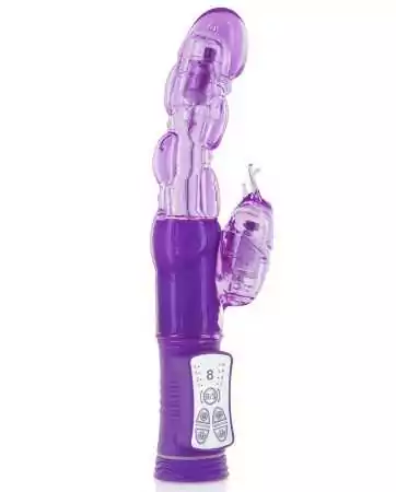 Rabbit vibrator in purple with rotating head and USB - CC5702020201