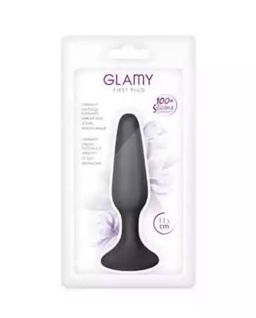 Black anal plug 11.5cm with suction cup - CC5700401010