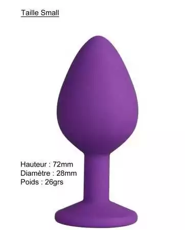 Plug violet jewel Small - DB-RY067PUR