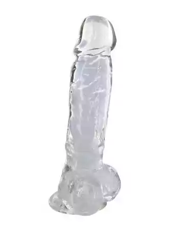 Dildo aus transparentem Jelly mit Saugnapf, Größe XL 22 cm - CC570125