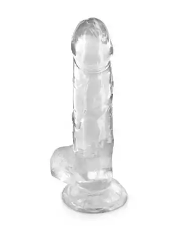 Jelly transparent dildo with suction cup size L 20cm - CC570124