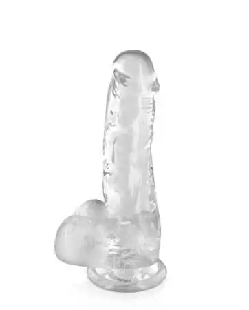 Gode jelly transparente com ventosa tamanho M 17.5cm - CC570123