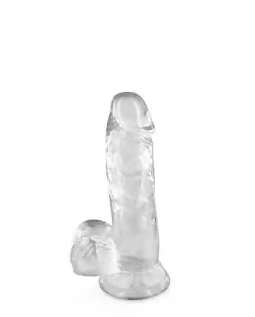 Transparent jelly dildo with suction cup size S 15.3cm - CC570122
