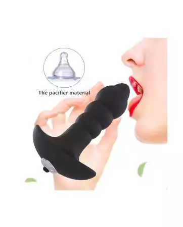 Wavy 7-speed anal plug with removable bullet - CR-USKA06
