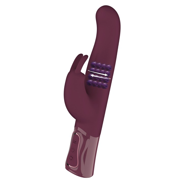 Vibro Rabbit rotatif triple stimulation XXL - She.E.O