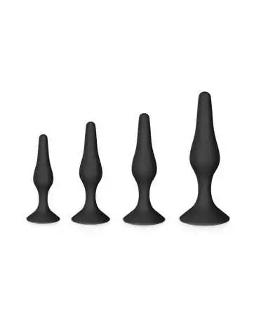 Box of 4 black anal pleasure plugs - CC5700900010